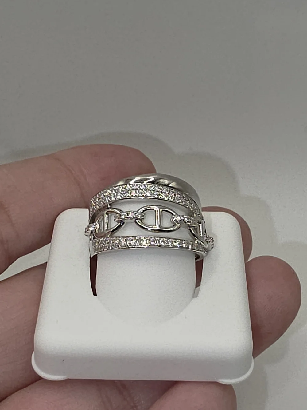 Mariner Link Moissanite S925 Size 8